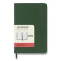 neuveden: Diář Moleskine 2026 - měkké desky, S, denní, tmavě zelený