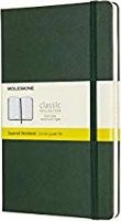 neuveden: Zápisník Moleskine - tvrdé desky, L, čtverečkovaný - tm. zelený