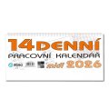 neuveden: Stolní kalendář 2026 pracovní MIDI 14denní