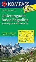 neuveden: Unterengadin, Bassa Engadina, Nationalpark/Parco Nazionale 1:40 000 / turis