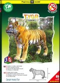 neuveden: Tygr – Papírový 3D model/85 dílků