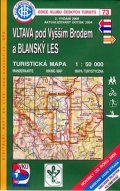 neuveden: Vltava pod Vyšším Brodem a Blanský les - Turistická mapa - edice Klub český