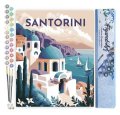 : Malování podle čísel - Vintage Santorini bez rámu 40x50cm