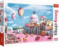 neuveden: Trefl Puzzle Legrační města - Sladké Benátky / 1000 dílků