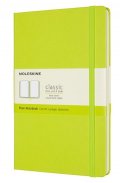 neuveden: Zápisník Moleskine - tvrdé desky, L, čistý - limetka
