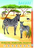 neuveden: Safari Omalovánky - Od tečky k tečce + grafitová tužka s gumou