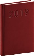 neuveden: Diář 2019 - Vivella Classic - denní, vínový, 15 x 21 cm
