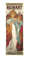 neuveden: Pohled Alfons Mucha – Champagne Ruinart, dlouhý