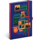 : Notes Harry Potter - Bradavice, linkovaný, 13 x 21 cm