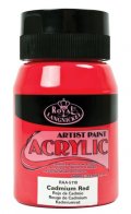 neuveden: Royal & Langnickel Akrylová barva 500ml CADMIUM RED
