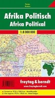 neuveden: AFR B Afrika 1:8 000 000 / politická nástěnná mapa (lištovaná)