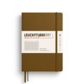 neuveden: Leuchtturm1917 Zápisník Spice Brown Medium A5 čtverečkovaný