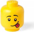 neuveden: Úložný box LEGO hlava (velikost L) - silly