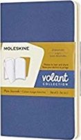 neuveden: Sešity Moleskine Volant - měkké desky S, čisté, 2 ks, výběr barev - modrý/ 