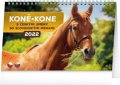 neuveden: Kalendář 2022 stolní: Koně – Kone CZ/SK, 23,1 × 14,5 cm