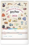neuveden: Kalendář 2026 nástěnný: Rodinný, plánovací Harry Potter, 33 x 46 cm
