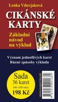 Vdovjaková Lenka: Cikánské karty - Základní návod na výklad + sada 36 karet