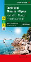 neuveden: Chalkidiki - Thasos - Olympus 1:150 000 / automapa a rekreační mapa