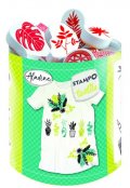 neuveden: Razítka Stampo Textile - Exotické rostliny