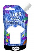 neuveden: Textilní barva IZINK Textile - bílá, 80 ml
