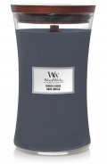 neuveden: WoodWick Indigo Suede svíčka váza 609g