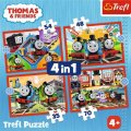 neuveden: Trefl Puzzle Mašinka Tomáš 4v1 (12,15,20,24 dílků)