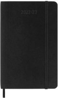 neuveden: Moleskine Plánovací zápisník 2022-2023 černý S, měkký