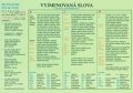 neuveden: Vyjmenovaná slova a slova s nimi příbuzná - Tabulka A4 (B,L,M,P,S,V,Z)