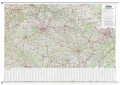 neuveden: Česko - automapa nástěnná 1:360 000 s plastovými lištami (1360x970mm)