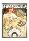 neuveden: Pohled Alfons Mucha – Biscuits, krátký