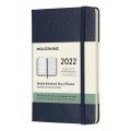 neuveden: Moleskine Plánovací zápisník 2022 modrý S, tvrdý