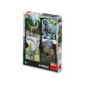 neuveden: Puzzle Jurský svět 4x54 dílků