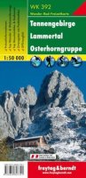 neuveden: WK 392 Tennengebirge, Lammertal, Osterhorngruppe 1:50 000 / turistická mapa