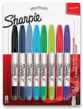 neuveden: Permanentní popisovač Sharpie Twin Tip sada 8 ks
