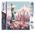 : Diamantové malování - Rozkvetlý New York 40x50cm bez rámu