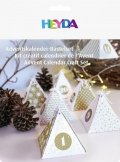 neuveden: HEYDA Adventní kalendář krabičky - zlatý 24 ks