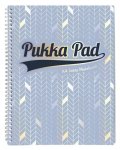 neuveden: Pukka Pad Spirálový blok Glee Jotta A4+, papír 80g, 100 listů, světle modrý