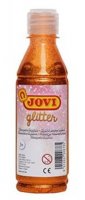 neuveden: JOVI temperová barva glittrová 250 ml v lahvi oranžová