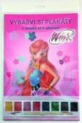 neuveden: Winx Club - Plakátové omalovánky A3