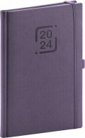 neuveden: Diář 2024: Catanella - fialový, týdenní, 15 × 21 cm