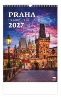 : Kalendář nástěnný 2027 - Praha/Prague/Prag