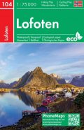 neuveden: PMN 104 Lofoty 1:75 000 / turistická a cyklistická mapa PhoneMaps