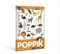 neuveden: Poppik Malý samolepkový plakát - Hnědá