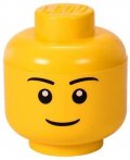 neuveden: Úložný box LEGO hlava (velikost S) - chlapec