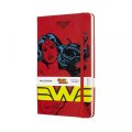 neuveden: Moleskine: Wonder woman zápisník linkovaný L červený