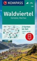 neuveden: Waldviertel, Kamptal, Wachau 1:50 000 / sada 2 turistických map KOMPASS 203