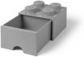 neuveden: Úložný box LEGO s šuplíkem 4 - šedý