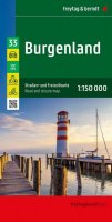 neuveden: Burgenland 1:150 000 / automapa + rekreační mapa