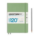neuveden: Leuchtturm1917 Zápisník 120G Sage A5 tečkovaný