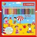 neuveden: Pastelky STABILO Trio silné, sada 24 ks v pouzdru